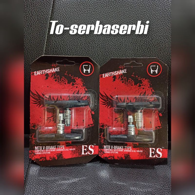 karet rem sepeda vbrake brake pad brake shoes baut L sepasang