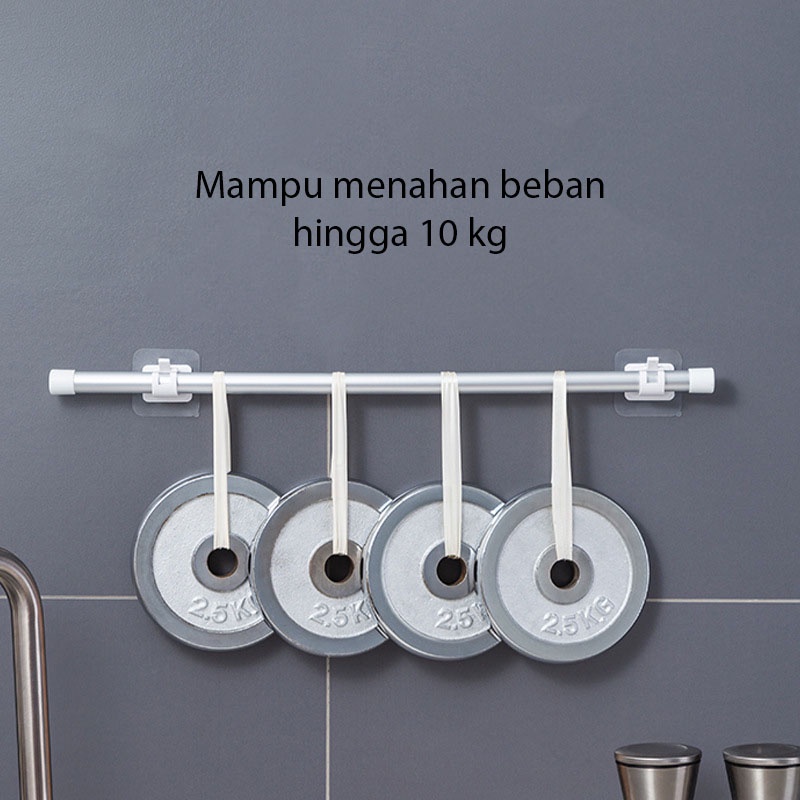 HA 60 Isi 2 Klip Braket Multifungsi Pengait Tahan Hingga 10 kg