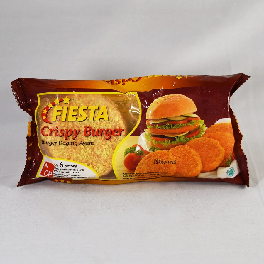 

CRISPY FIESTA CHICKEN BURGER 360GR