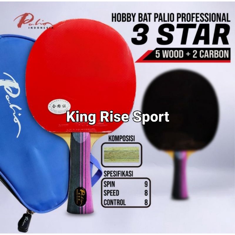 Bet Pingpong/ Tenis Meja PALIO 3 Star - ORI