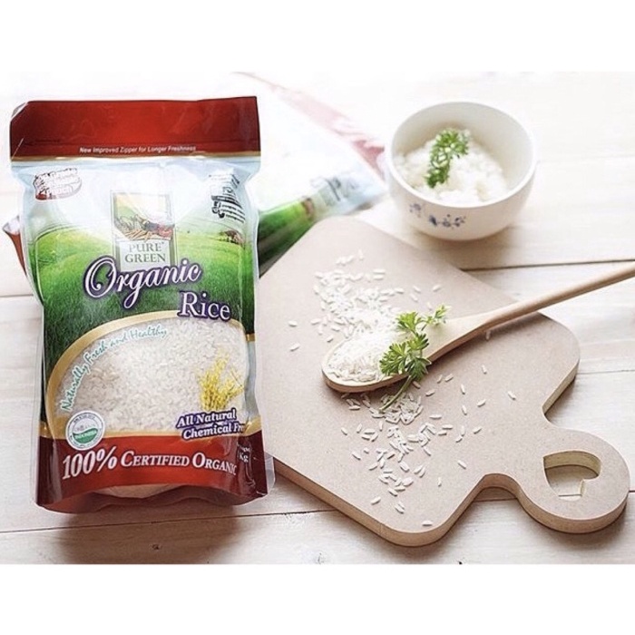 

gr011ttr Beras Organik Pure Green Organic Rice Pulen Wangi (Fragrant Rice) 1 Kg Sv012Ss