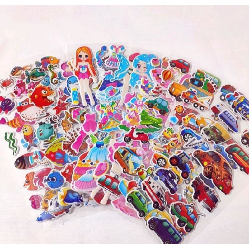 

Q700 - STIKER 3D ANAK / STICKER TIMBUL / MAINAN TEMPEL KARAKTER / Stiker Anak / Stiker 3D