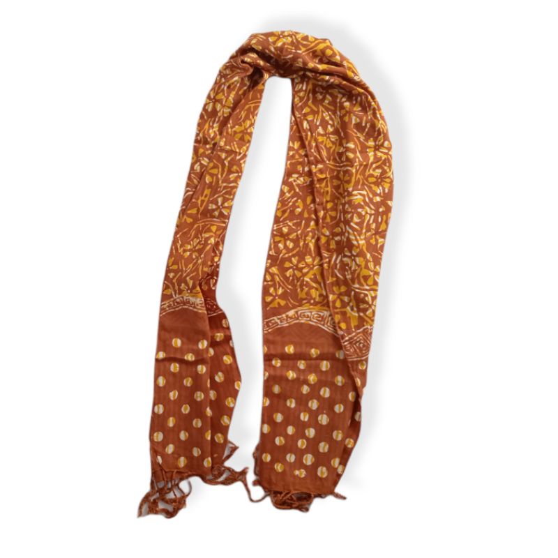 Scarf Shawl Selendang Syal Batik Cap Wanita Premium SYLA-SYL014