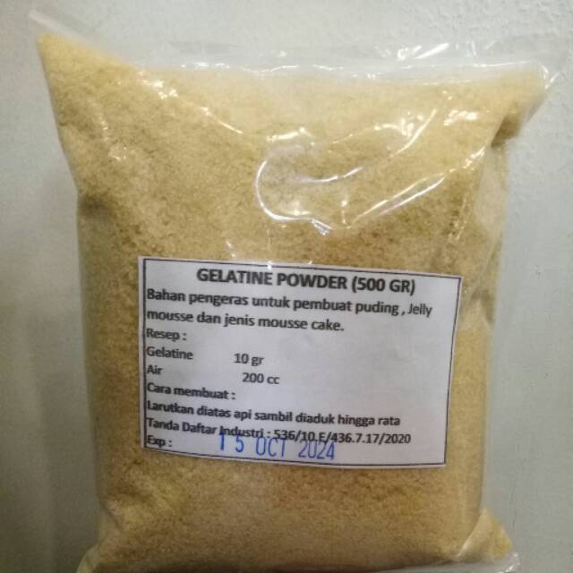 

Gelatine Powder 500 gr [Instant Surabaya] - Arvian