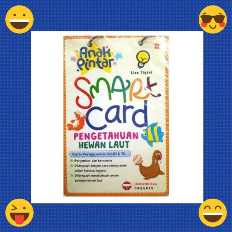 Mainan Edukasi Anak Smart Card Pengetahuan Hewan Laut