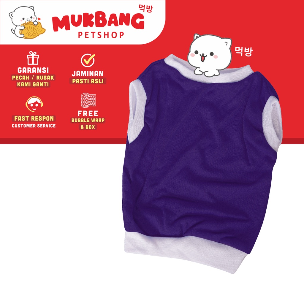 Baju Kucing Puppy Buki Tank Polos Size S