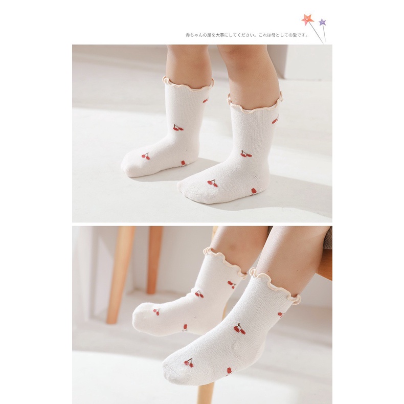 0-3 thn | KAOS KAKI BAYI ANAK IMPOR NEWBORN SOCKS PEREMPUAN catalog QN QE