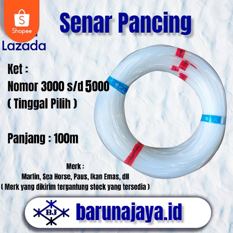 10Roll Senar Pancing - Senar Layangan - Senar Sikat Galon No. 3000 s/d 5000