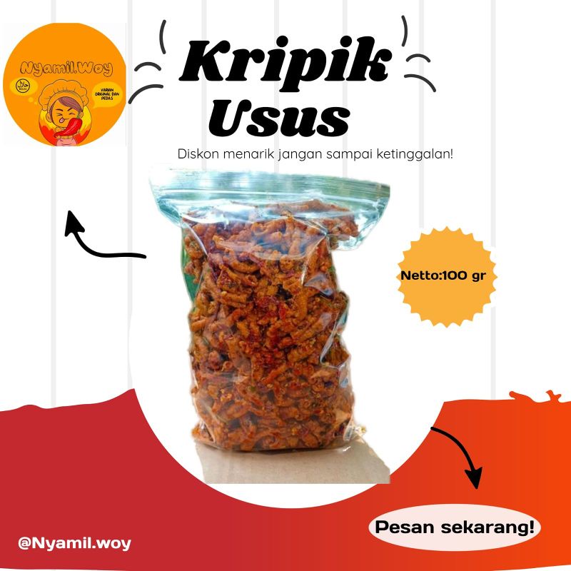 

kripik Usus Pedas Daun Jeruk