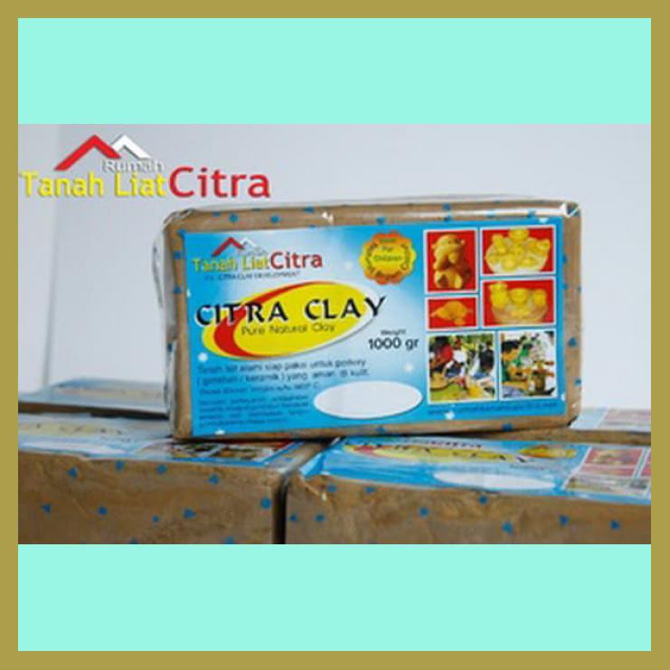 

1 KG TANAH LIAT ALAMI SIAP PAKAI / PURE NATURAL CLAY
