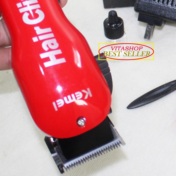 ALAT CUKUR RAMBUT KEMEI KM 707z HAIR CLIPPER RECHARGEABLE CUKURAN CAS