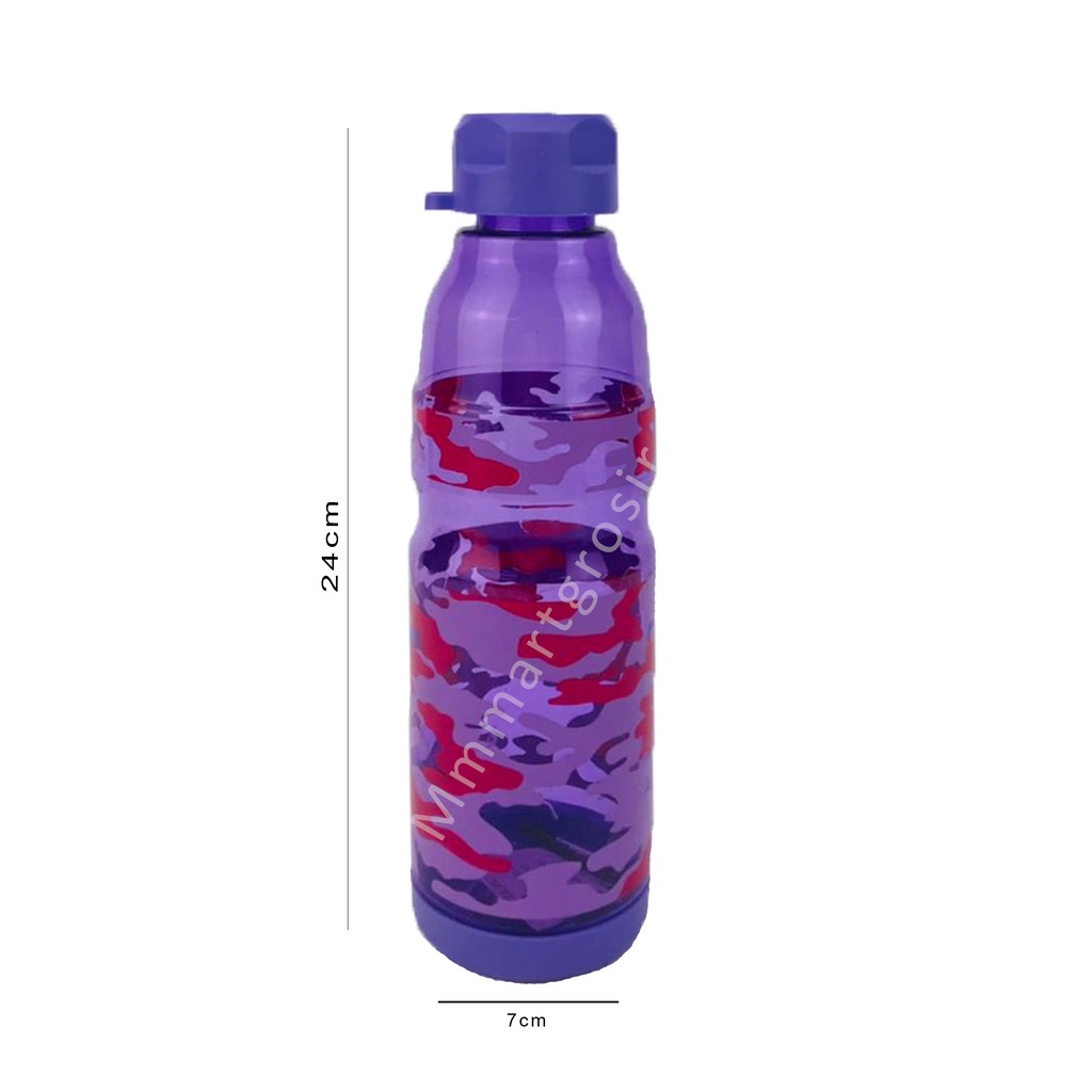 Botol Minum / Botol Minum Plastik / Motif Army Ungu MM-154-2 / 700 ml