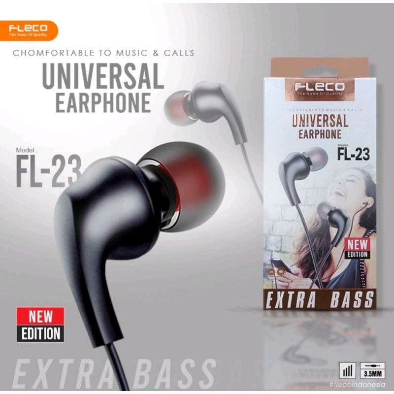 Headset FLECO FL-23 EXTRA BASS Handsfree FLECO FL23 EXTRA BASS Earphone FLECO FL-23 EXTRA BASS