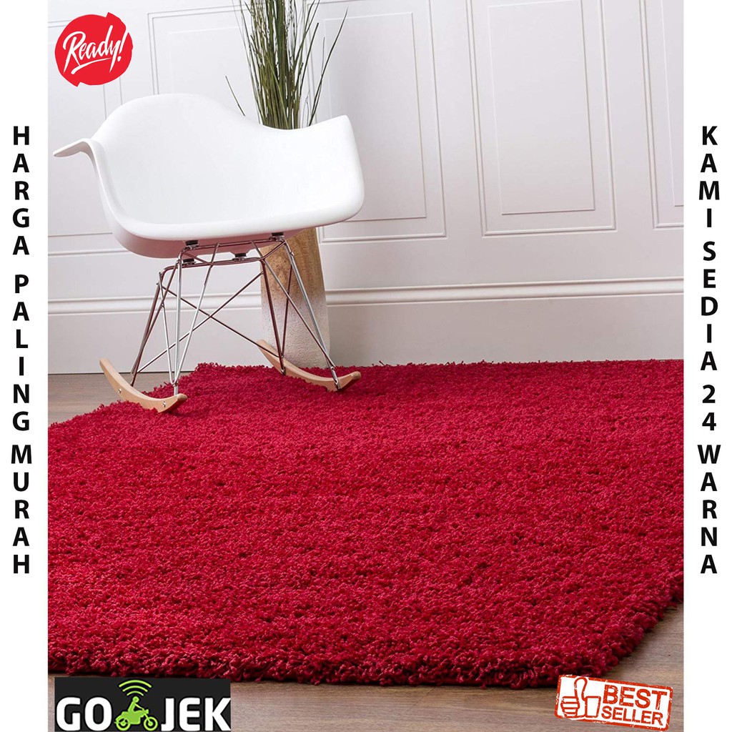 KARPET BULU 200x150x6cm NON SLIP SUPER TEBAL