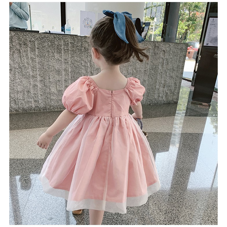 babyfit a- AYPINK  baju dress terusan anak perempuan lengan balon puff