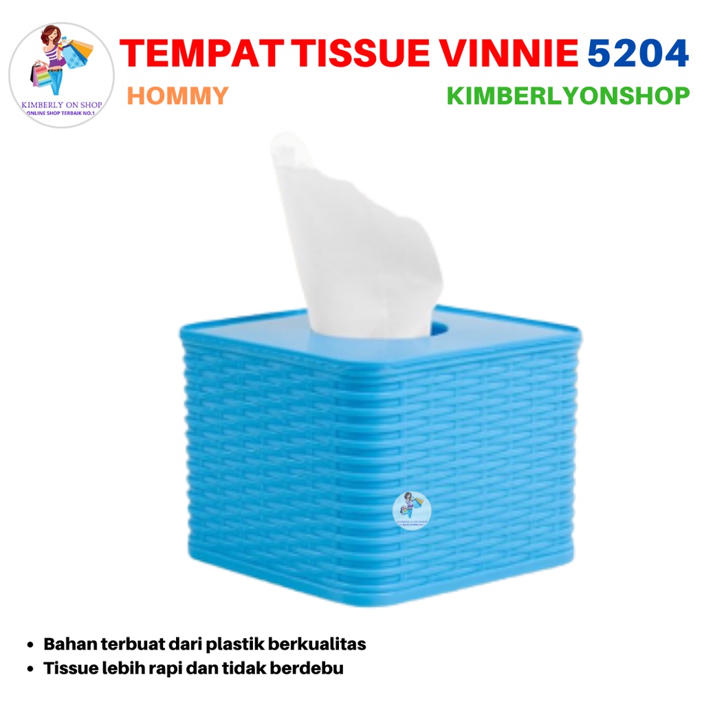 Tempat Tissue Kotak Tisu Segi Vinnie 5204 Hommy