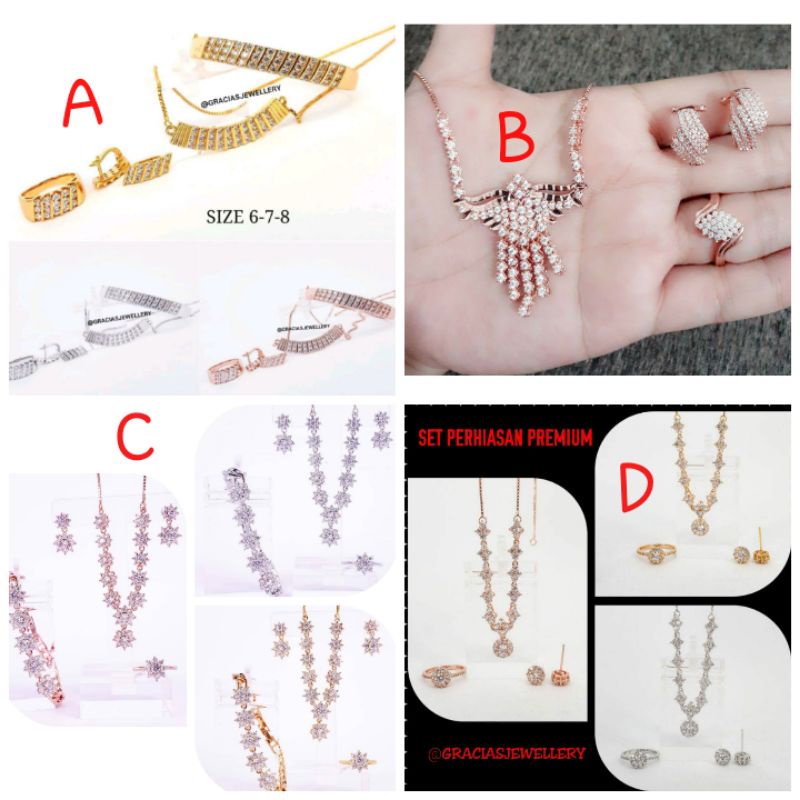 SET KALUNG TURA SEMI BERLIAN