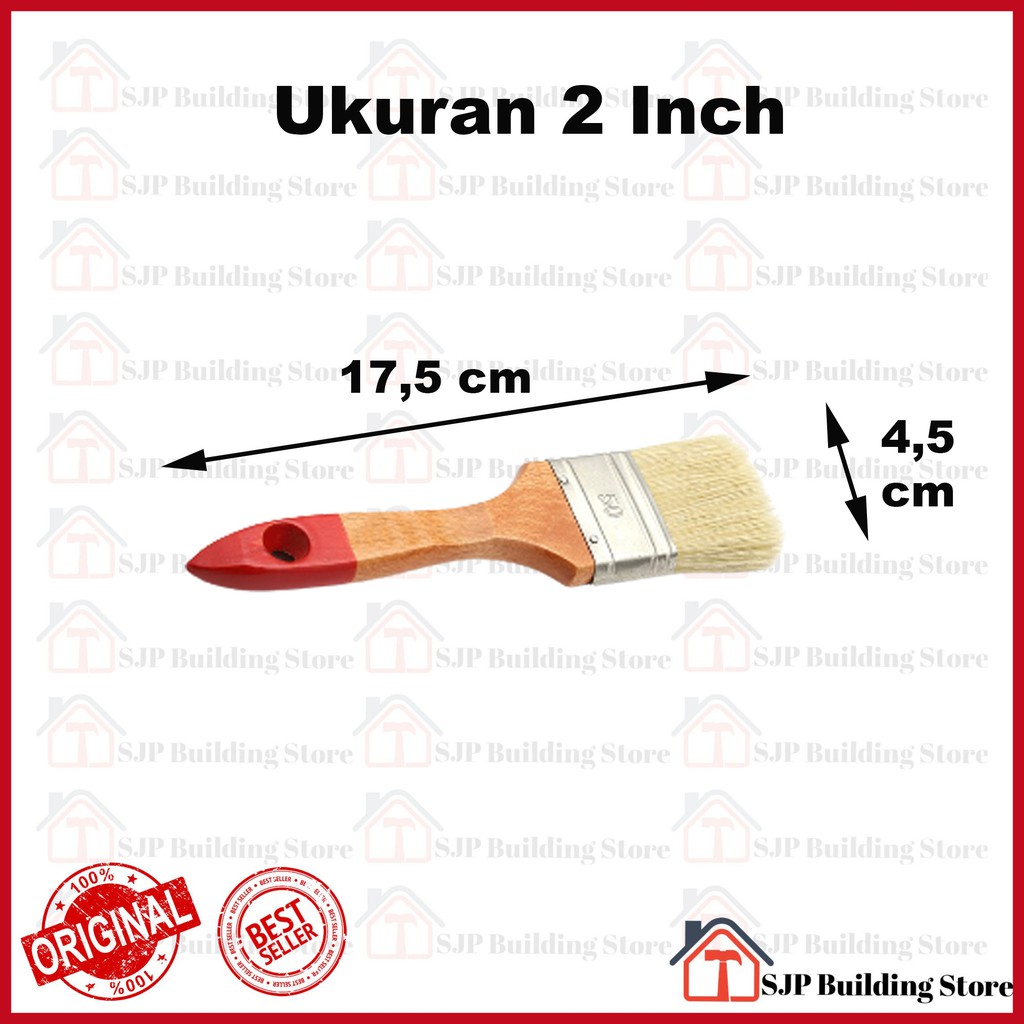 Kuas Koas Cat Tembok Dinding Serbaguna Ukuran 1/2 l 3/4 l 1 l 1.5 l 2 l 2.5 l 3 l 4 Inch