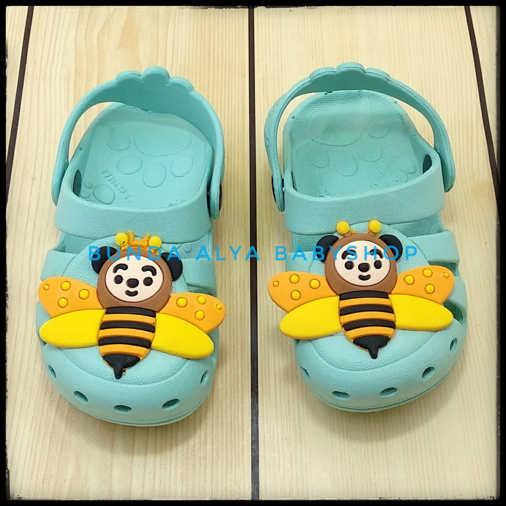 Sandal Anak Laki Karet Usia 2 3 4 Tahun TOSKA BEE - Sendal Anak Cowok Cewek Karet Anti Licin Size 24 - 29