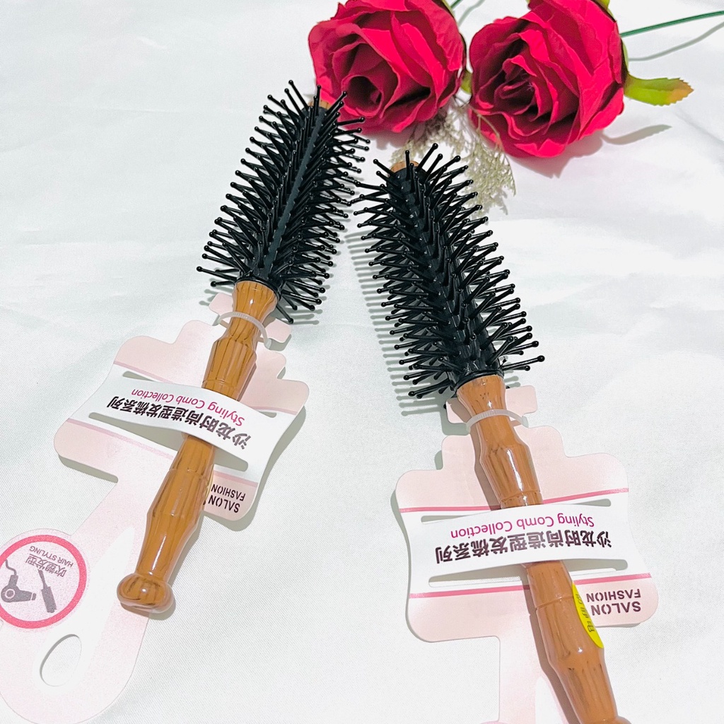 Sisir Blow Motif Kayu PREMIUM / Sisir Tahan Panas Blow / Sisir Blow Salon