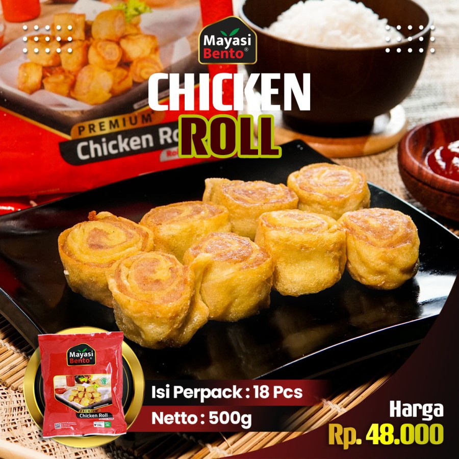 

Mayasi Bento Chicken Roll Premium Frozen Food Isi 18pcs/500gram | Family Bento Instant Termurah