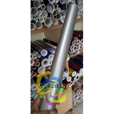 STIKER SKOTLET UNTUK MOTOR WARNA SILVER DOF (SILVER DOP)