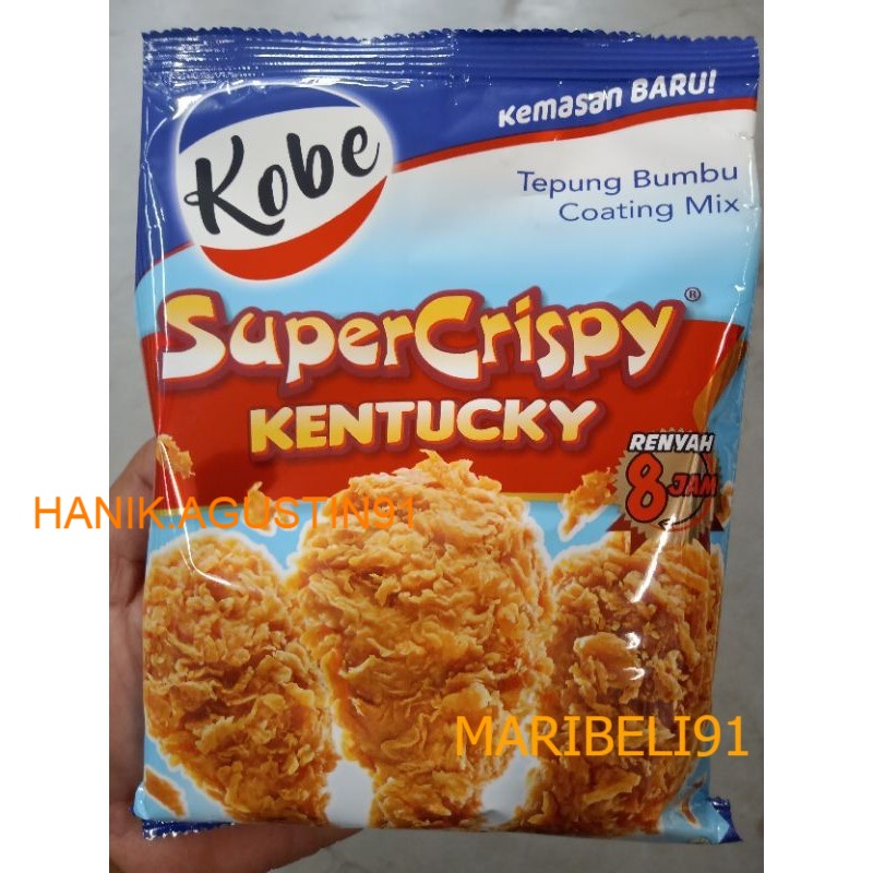 

KOBE TEPUNG BUMBU SUPER CRISPY KENTUCKY/AYAM GORENG BUMBU DAPUR 200GR maribeli91
