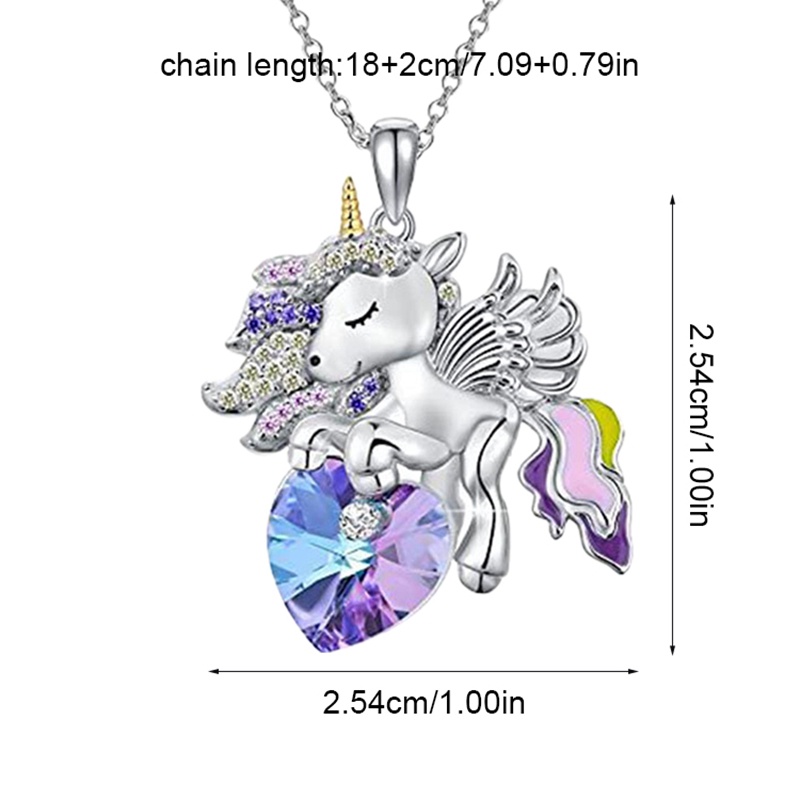 Kalung Liontin Unicorn / Malaikat Lucu Untuk Anak Perempuan / Wanita