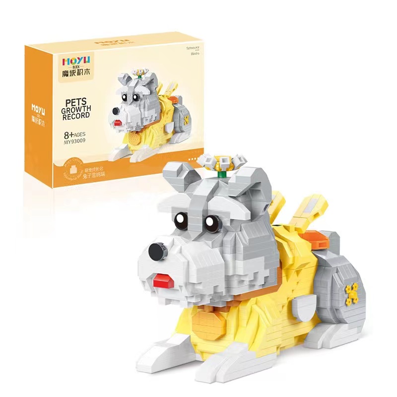 Mainan Balok Bangunan Mini Seri Hewan Anjing Husky / Corgi Kompatibel Lego