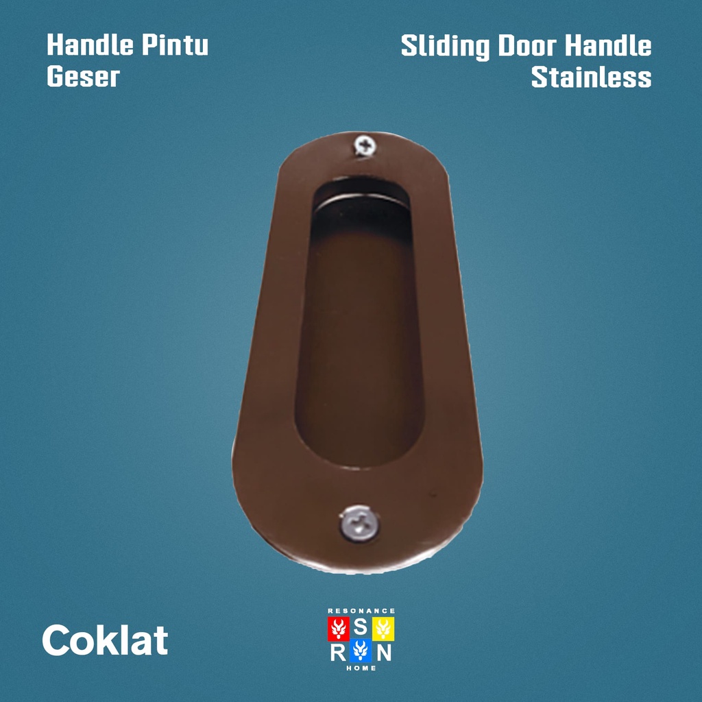 Tarikan Pintu Dorong Oval Stainless l Handle Geser Sliding Kom Kom Resonance Home