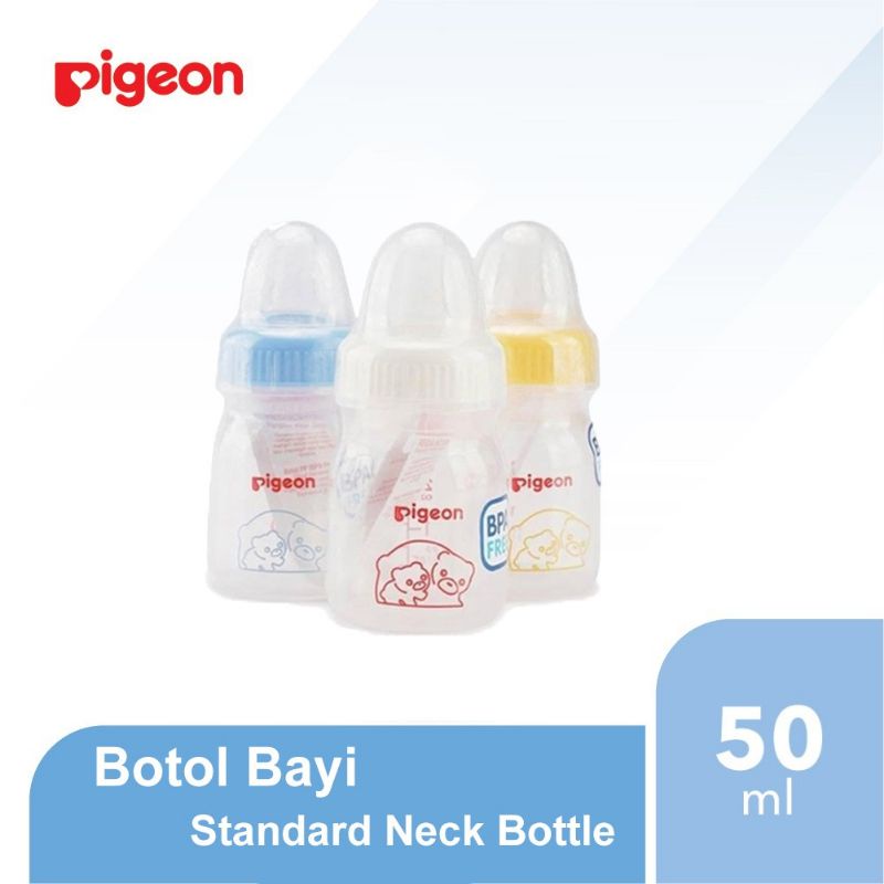 Pigeon Bottle Standard | Botol Susu Bayi Pigeon Anti Sedak 50ml , 120ml dan 240ml