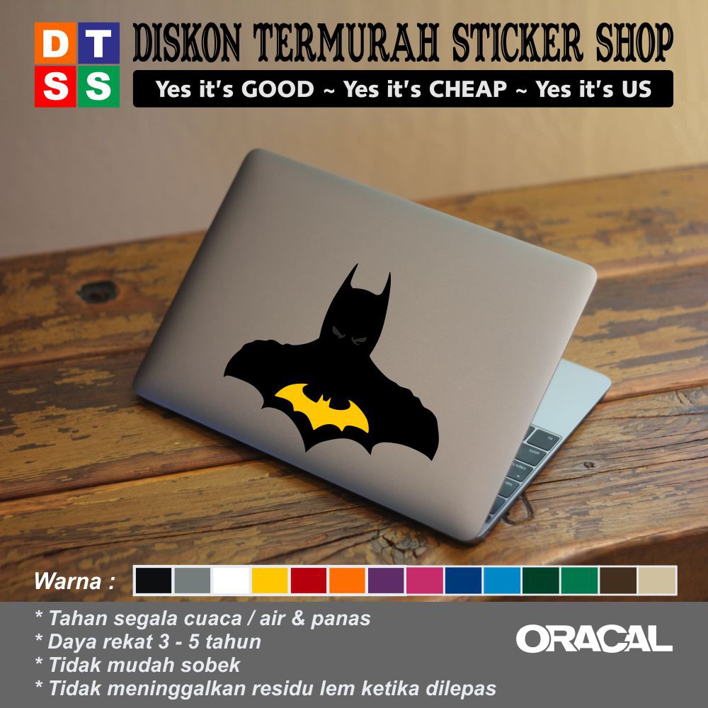 Sticker Aksesoris Laptop Apple Macbook Batman 11