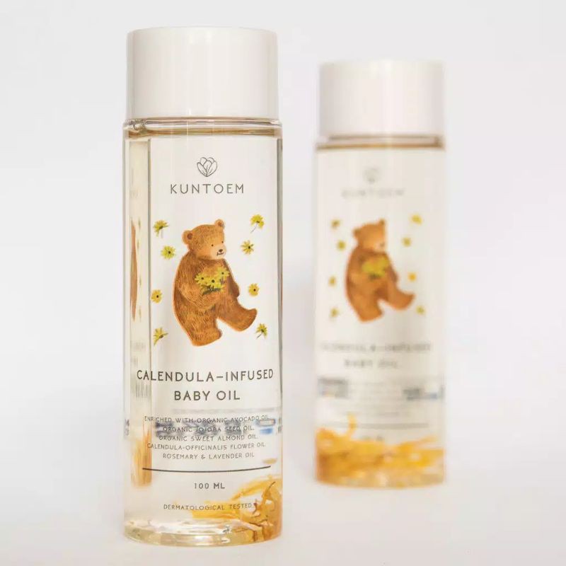 kuntoem calendula infused baby oil 100ml