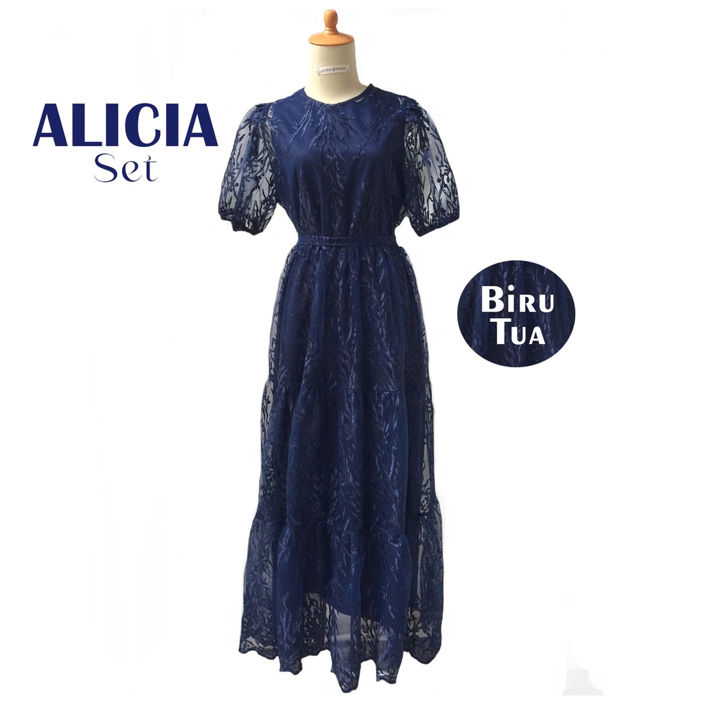 Alicia Set Dress Brokat Lace