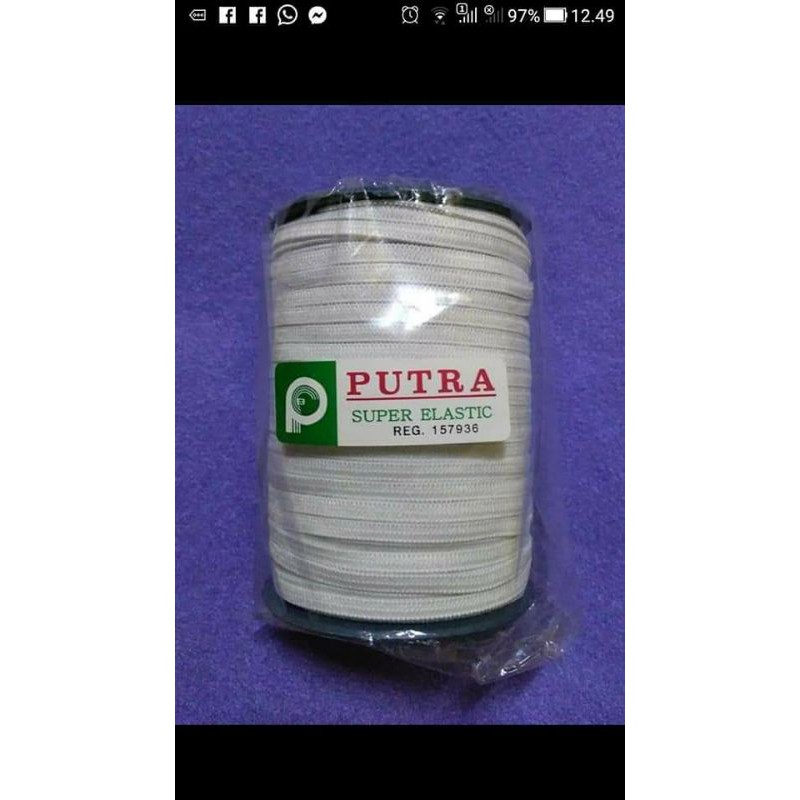 Tali Elastis Karet Elastis Putra 4mm