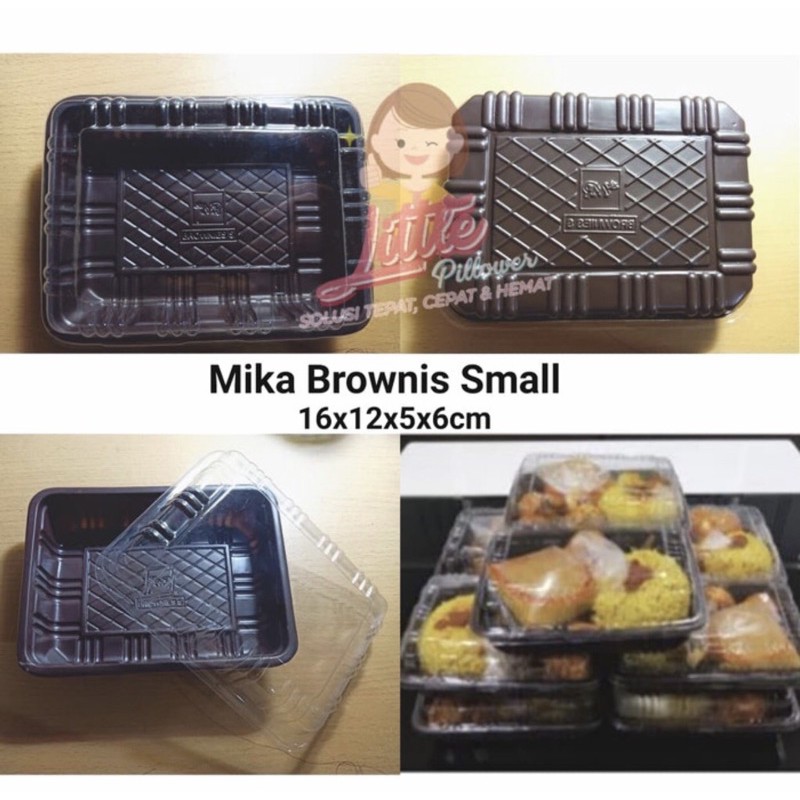 (ISI 50Pcs)Brownies S MURAH/Kotak Brownies/Box Brownies/Mika Kue/Kotak Nasi Mika