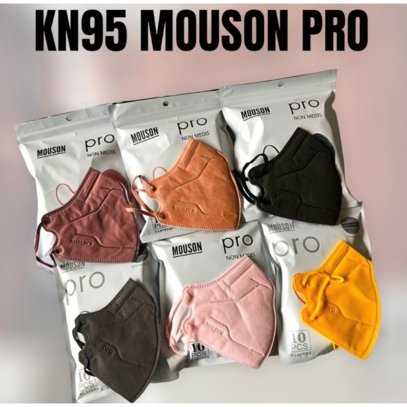 Masker KN95 mouson warna isi 10 pcs / KN95 Mouson Pro KN95 Pro