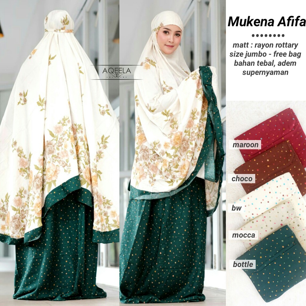 MUKENA AFIFA MATT RAYON ROTTARY BY AQEELA