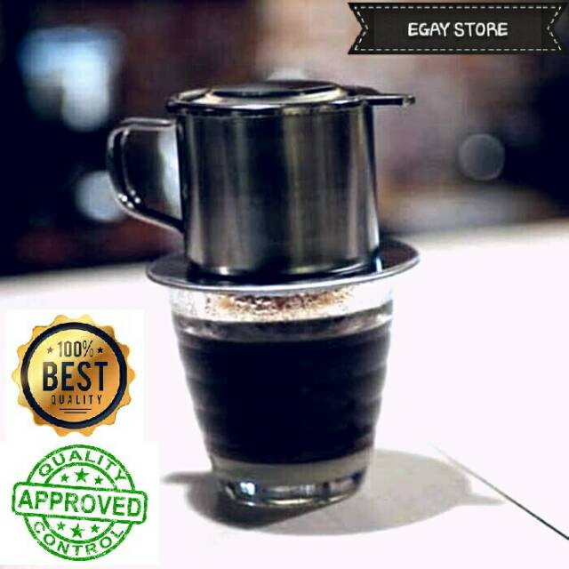 Gelas Filter Saringan Kopi Original Vietnam Stainles Coffee Drip Dripper 100ML Awet Murah Terlaris