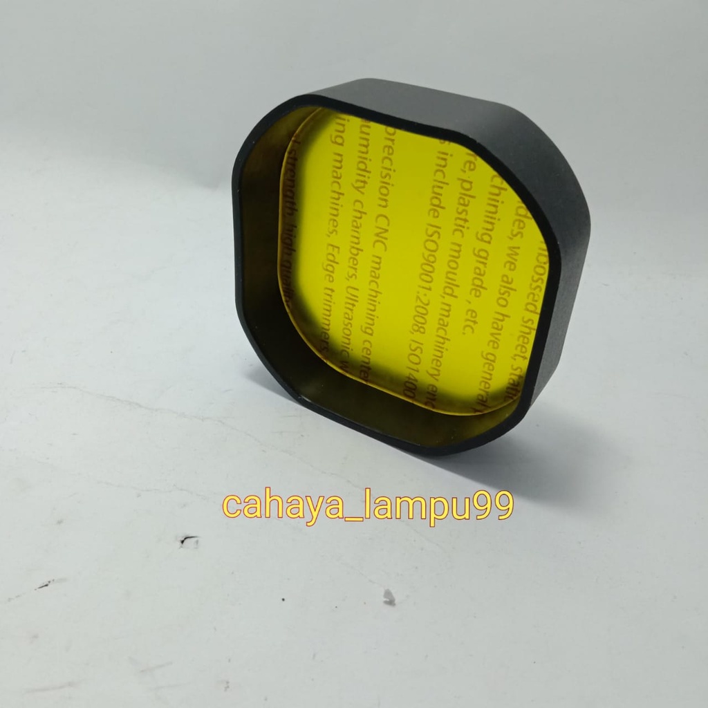cover lampu l4z - mika lampu lampu tembak l4z -  mika kuning kotak