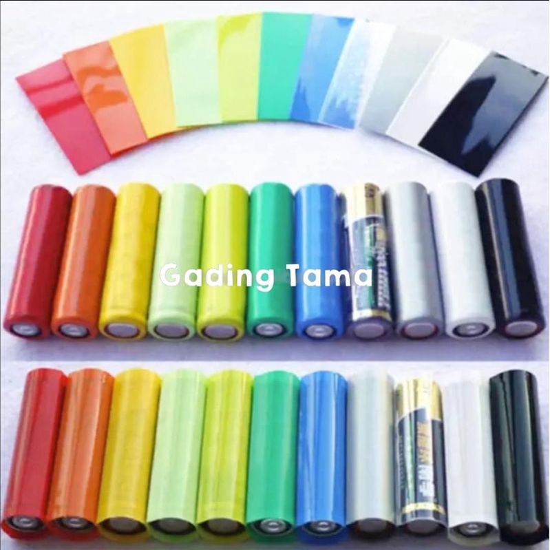 Pembungkus Bungkus Baterai 18650 PVC Heat Shrink Tubing 280 Pcs