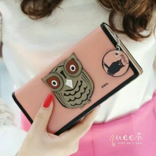 HOT ITEM DOMPET PANJANG WANITA OWL LUCU