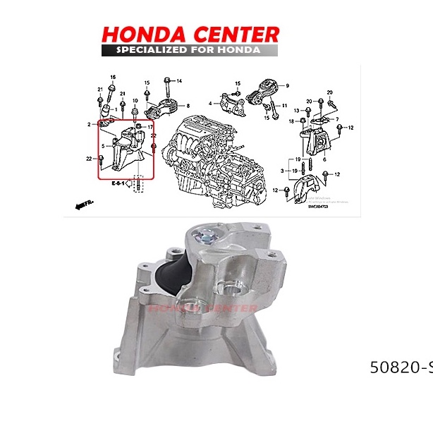 engine mounting gantungan mesin kaki mesin pangkuan mesin  kanan bawah honda crv  RE GEN3 2007 2008 2009 2010 2011 2012  2.400cc 50820-swe-t51