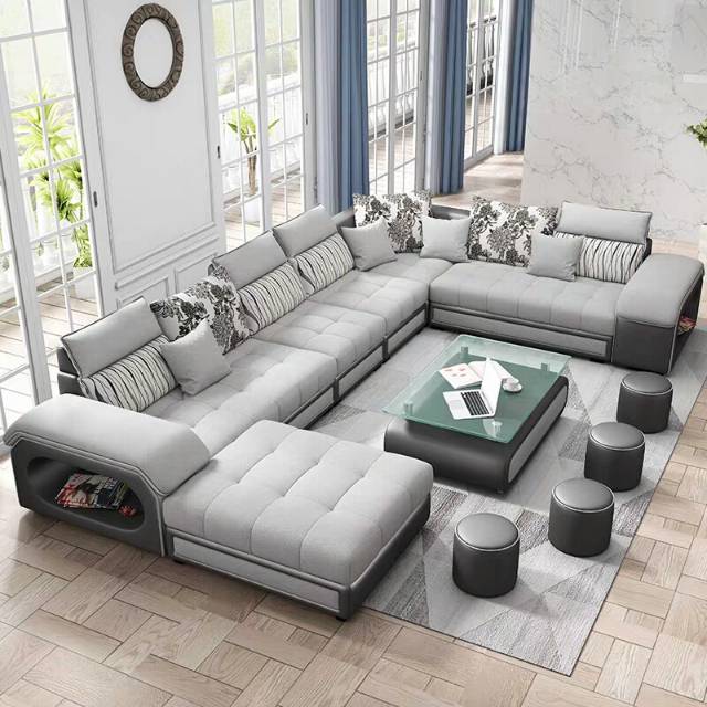 Sofa Leter U Minimalis Ruang Tamu