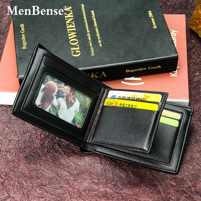 Dompet Pendek Dompet Kulit Pria MenBense Strip 1906