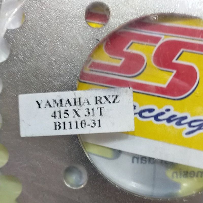 SSS RK TK 415 RX GEAR GER BELAKANG RXZ  JUPITER VEGA RX KING JUPITER Z VEGA R mx135 Ger tipis-SSS 415 x 31