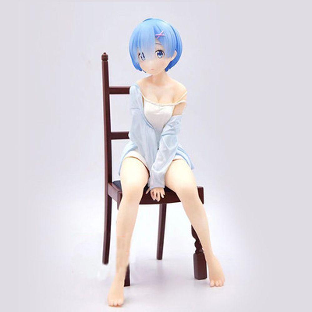 Needway Re ZERO Starting Life in An Other World Collection Mainan Untuk Hadiah Rem Anime Figure 17cm Relax Rem Action Figure