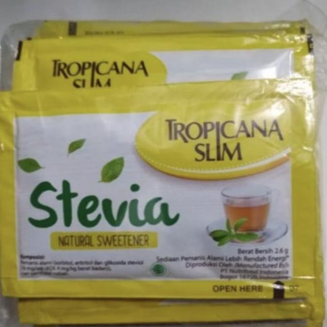 

[[BISA COD]] Tropicana slim Stevia Sweetener 100 Sacet KOMPLIT Kode 402