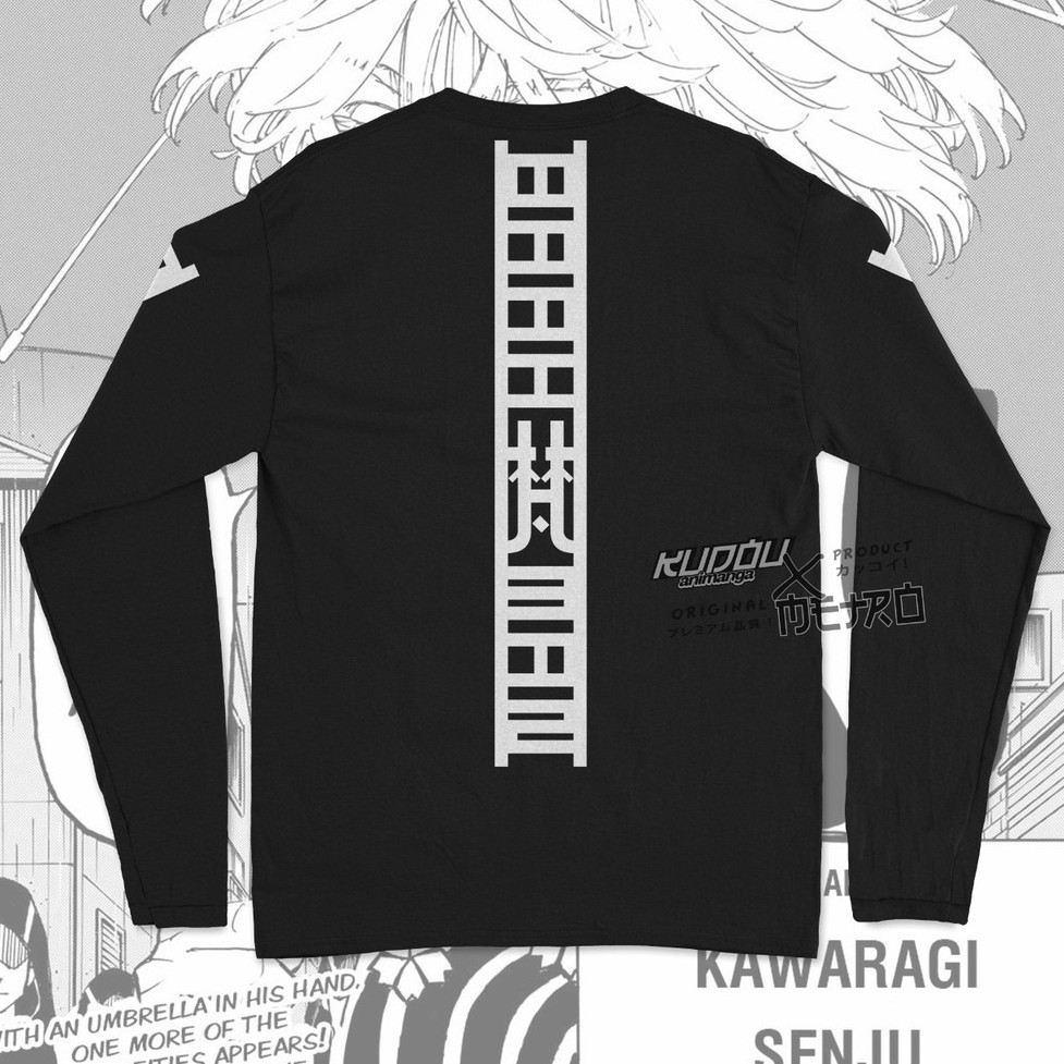 Longsleeve Brahman Gang Black  Kawaragi Senju  Anime Manga Tokyo Revengers Premium Unisex