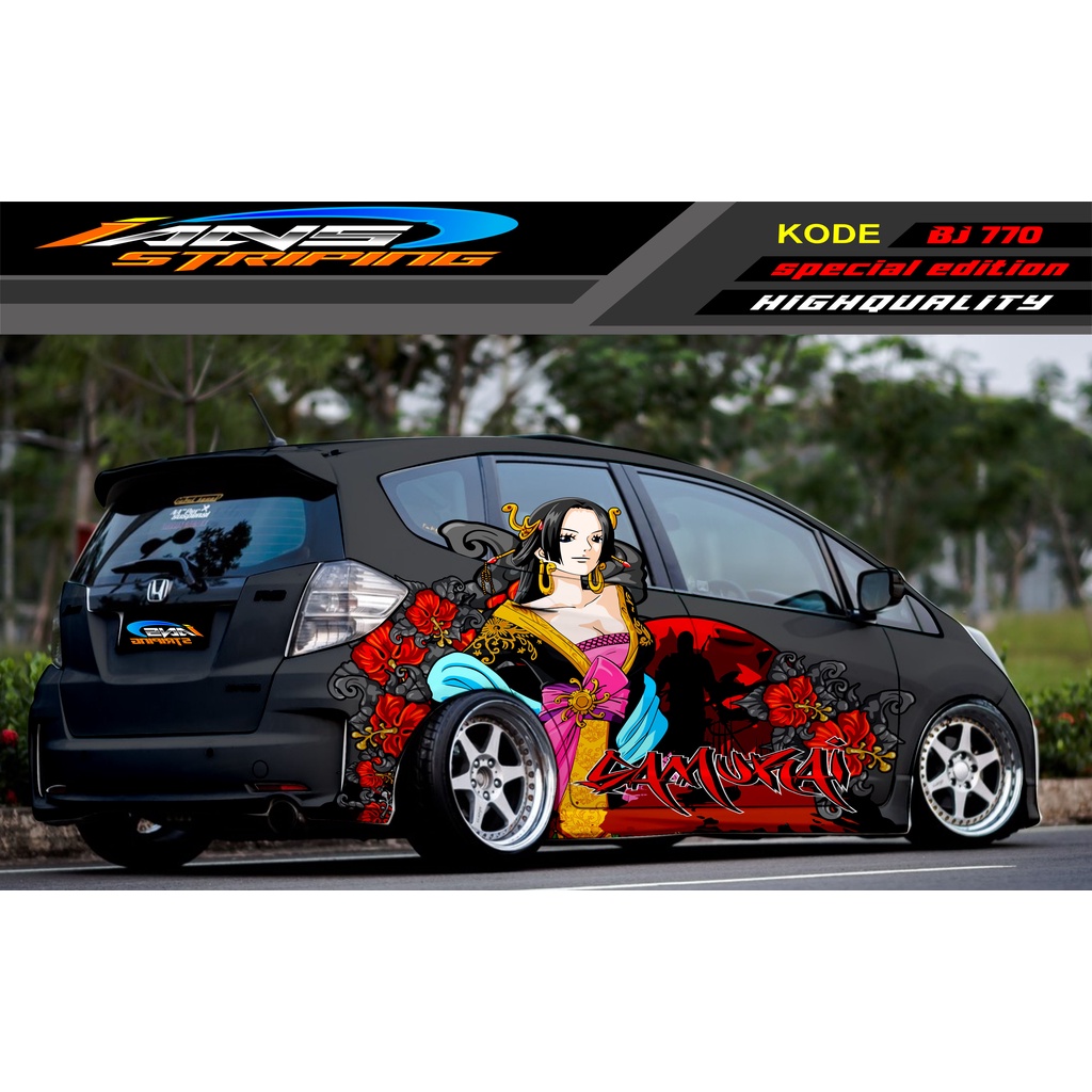 VARIASI STICKER MOBIL HONDA BRIO AGYA JAZZ AVANZA YARIS / DECAL STICKER MOBIL JAZZ / STIKER MOBIL